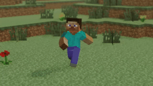 Steve from Minceraft dancing